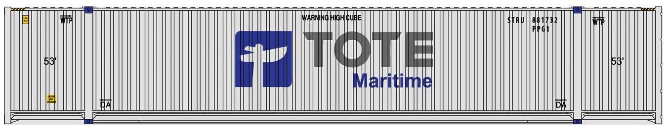 TOTE Maritime 53' Singamas container
