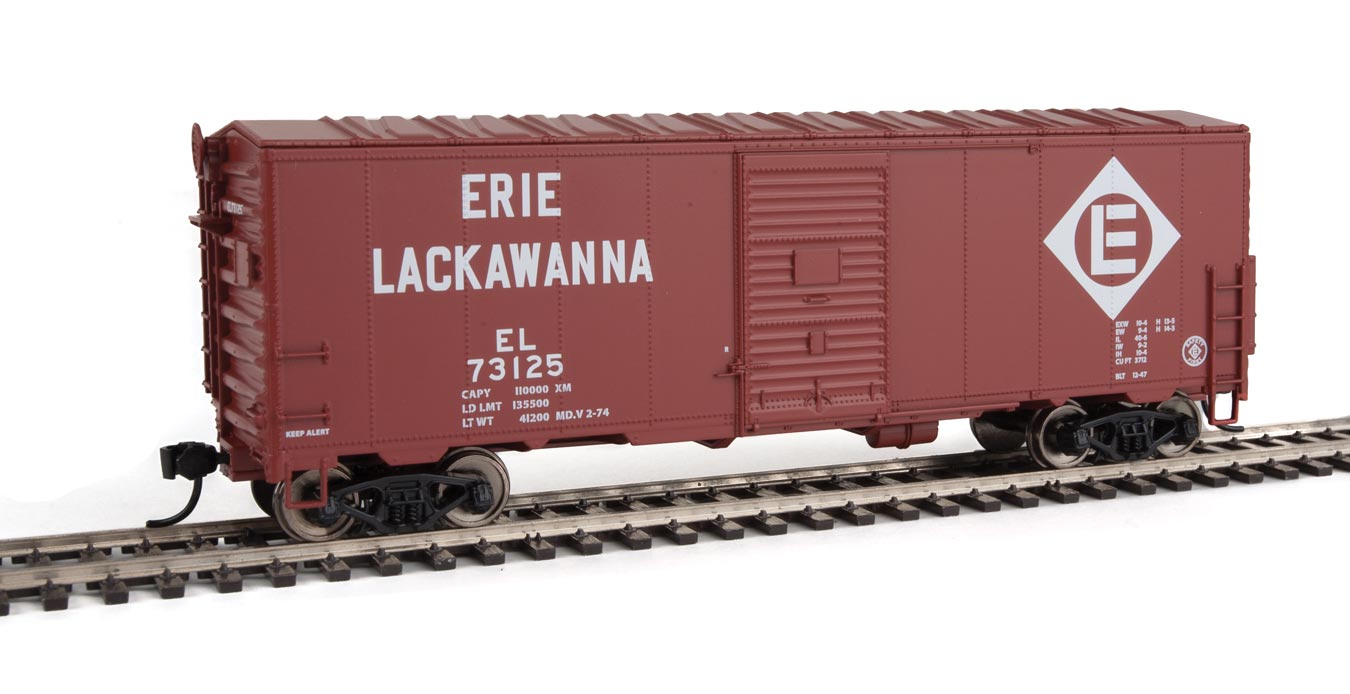 Erie Lackawanna 40' AAR Modernized 1948 Box Car #73125