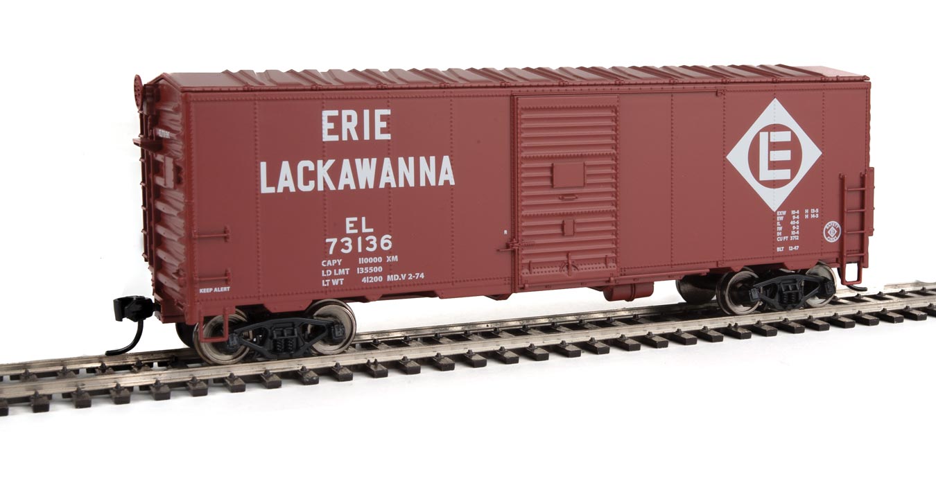 Erie Lackawanna 40' AAR Modernized 1948 Box Car #73136