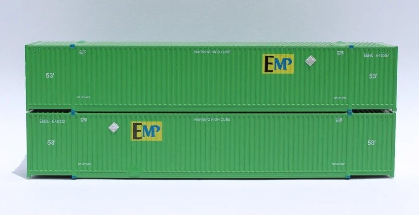 EMP - UP 53' High Cube 8-55-8 corrugated container 2-pack