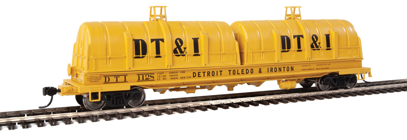 Detroit, Toledo & Ironton 50' Evans Cushion Coil Car #1128