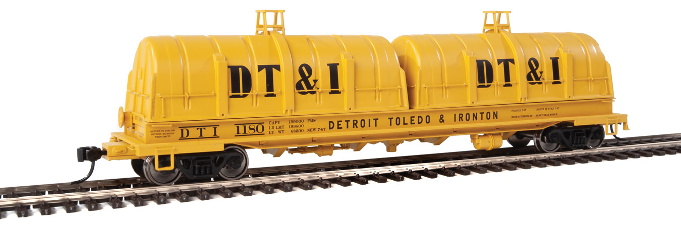 Detroit, Toledo & Ironton 50' Evans Cushion Coil Car #1180