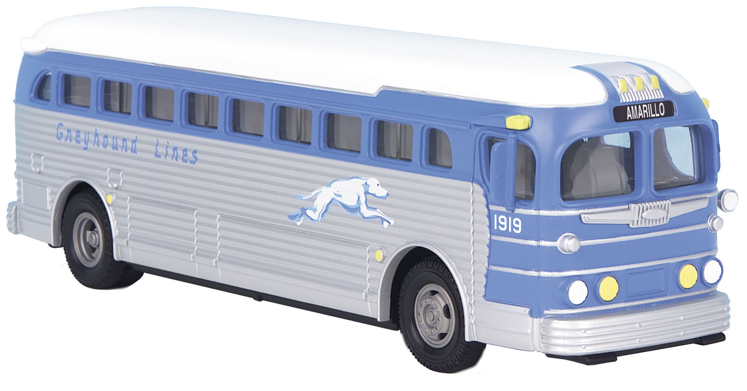 Greyhound (Amarillo) die cast bus
