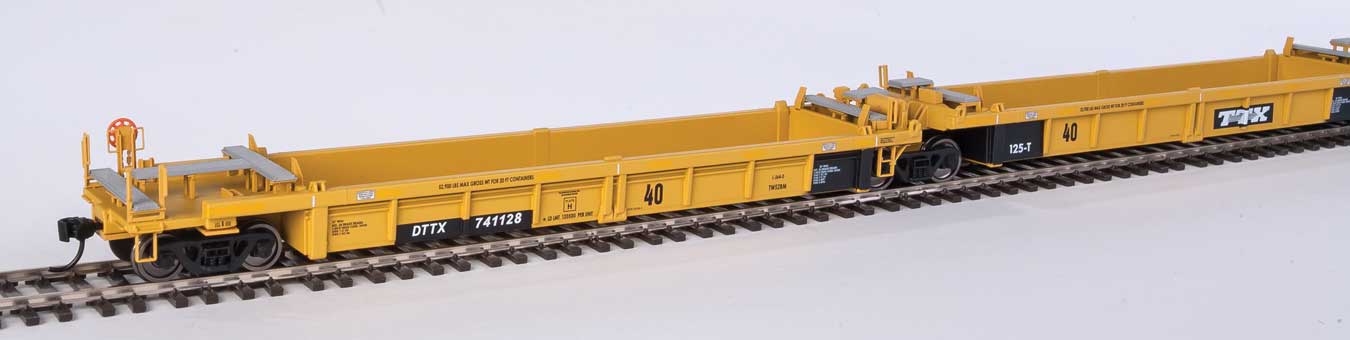 TTX Thrall 5-Unit Rebuilt 40' Well Car #741128