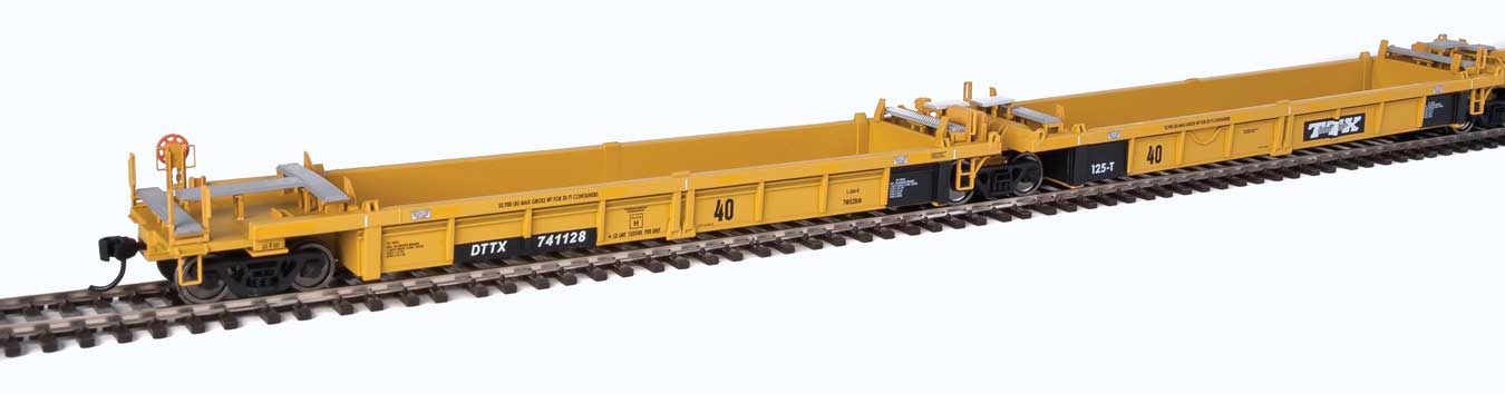 TTX Thrall 5-Unit Rebuilt 40' Well Car #741128