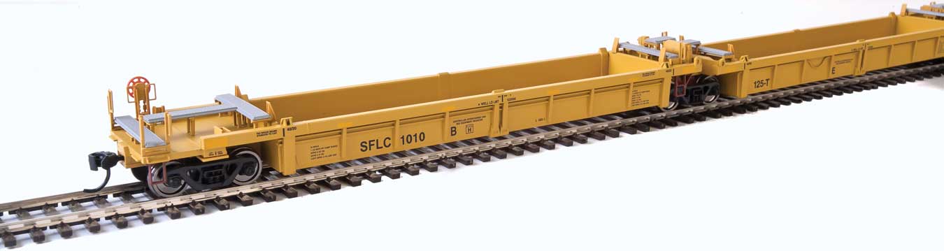 Santa Fe Thrall 5-Unit Rebuilt 40' Well Car #1010