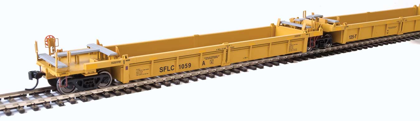 Santa Fe Thrall 5-Unit Rebuilt 40' Well Car #1059