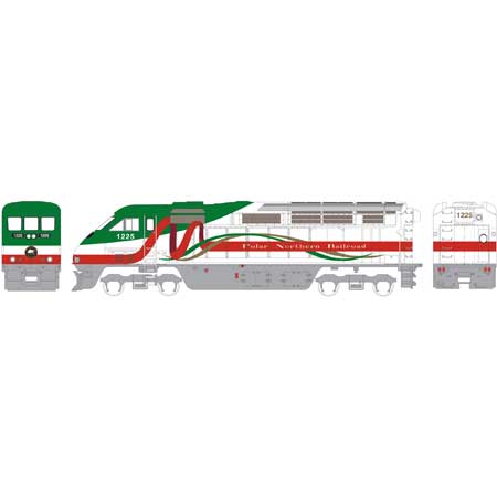 Polar Northern Railroad Fantasy F59PHI #1225 with DCC & Sound