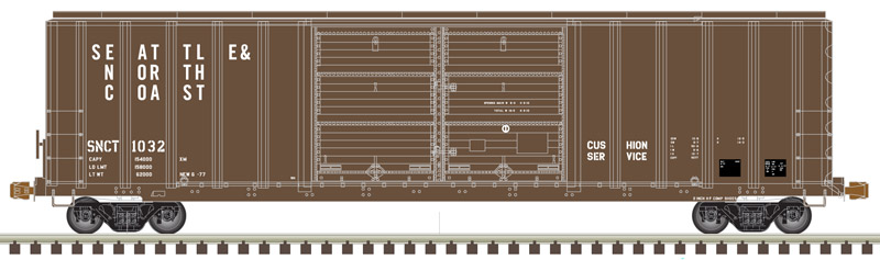 Seattle & North Coast FMC 5077 Centered Double Door Box Car #1059