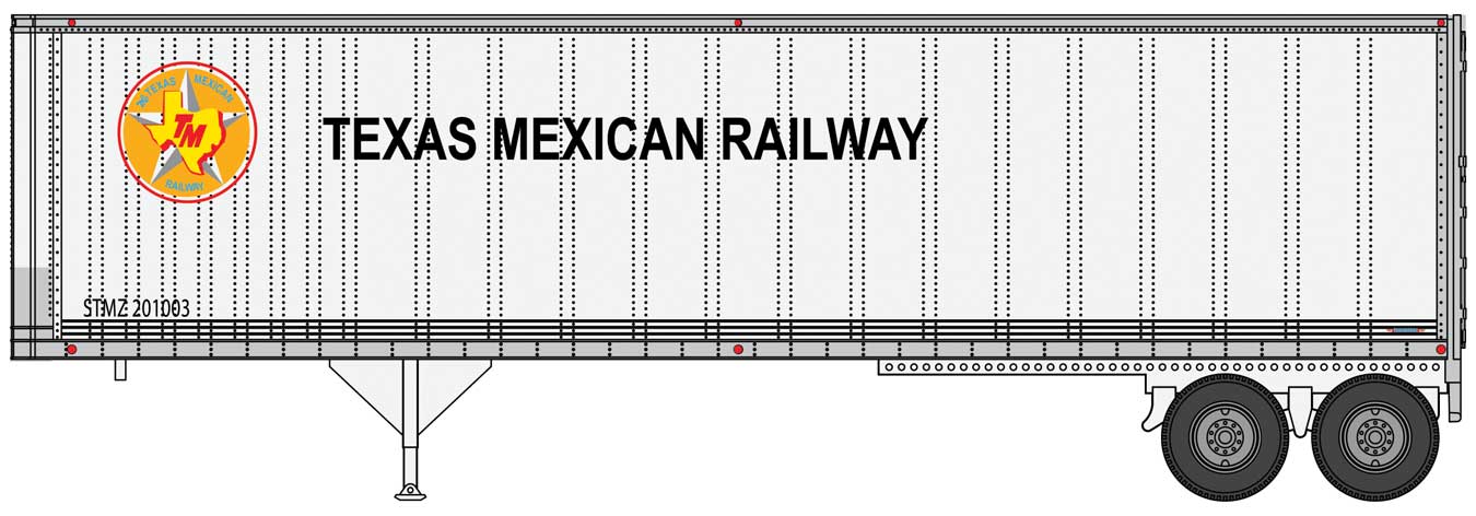 Texas-Mexican Railway 40' Trailmobile Trailer 2-Pack