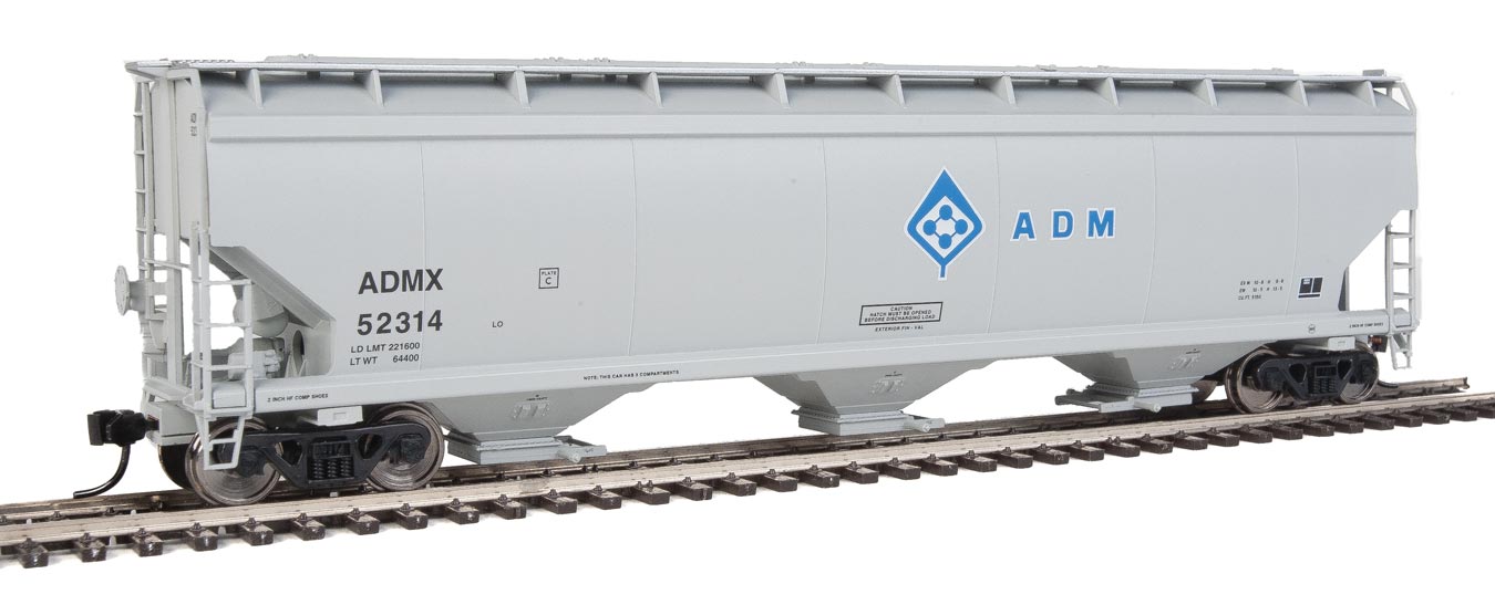 Archer-Daniels-Midland 60' NSC 5150 3-Bay Covered Hopper #52314