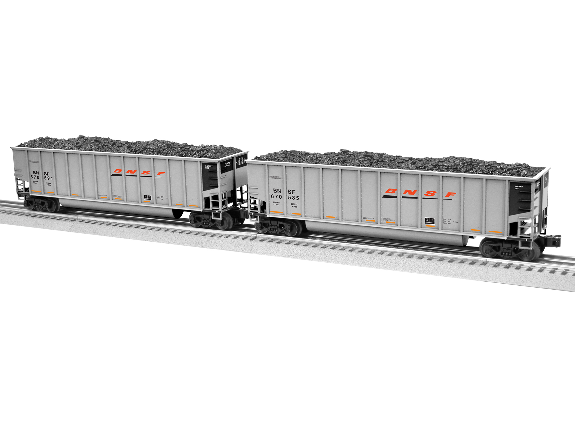 BNSF rotary gondola 4-pack