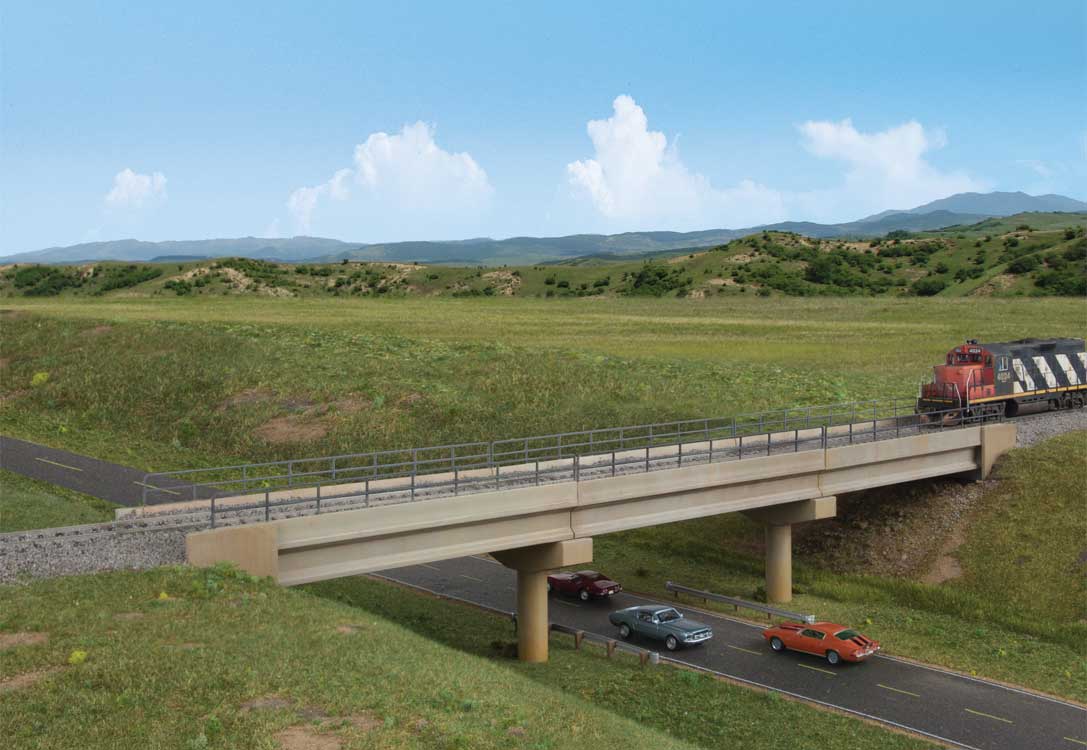 Modern Long Span Concrete Railroad Bridge