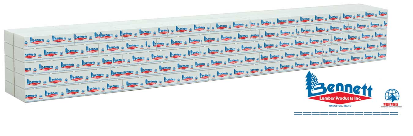 Bennett Lumber Centerbeam Flat Car Load