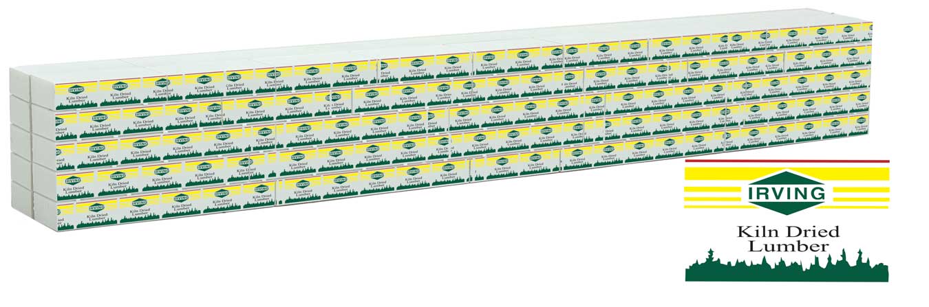 Irving Lumber Centerbeam Flat Car Load