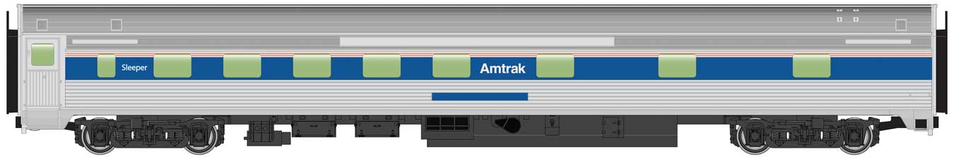 Amtrak Phase IV 85' Budd 10-6 Sleeper