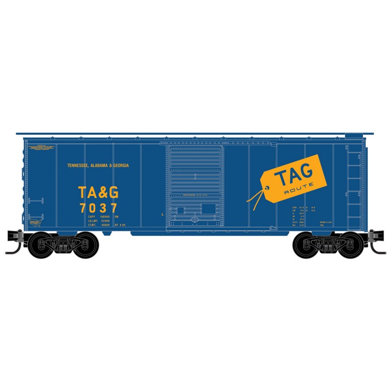 Tennessee Alabama & Georgia 40' Standard Box Car Single Door #7037