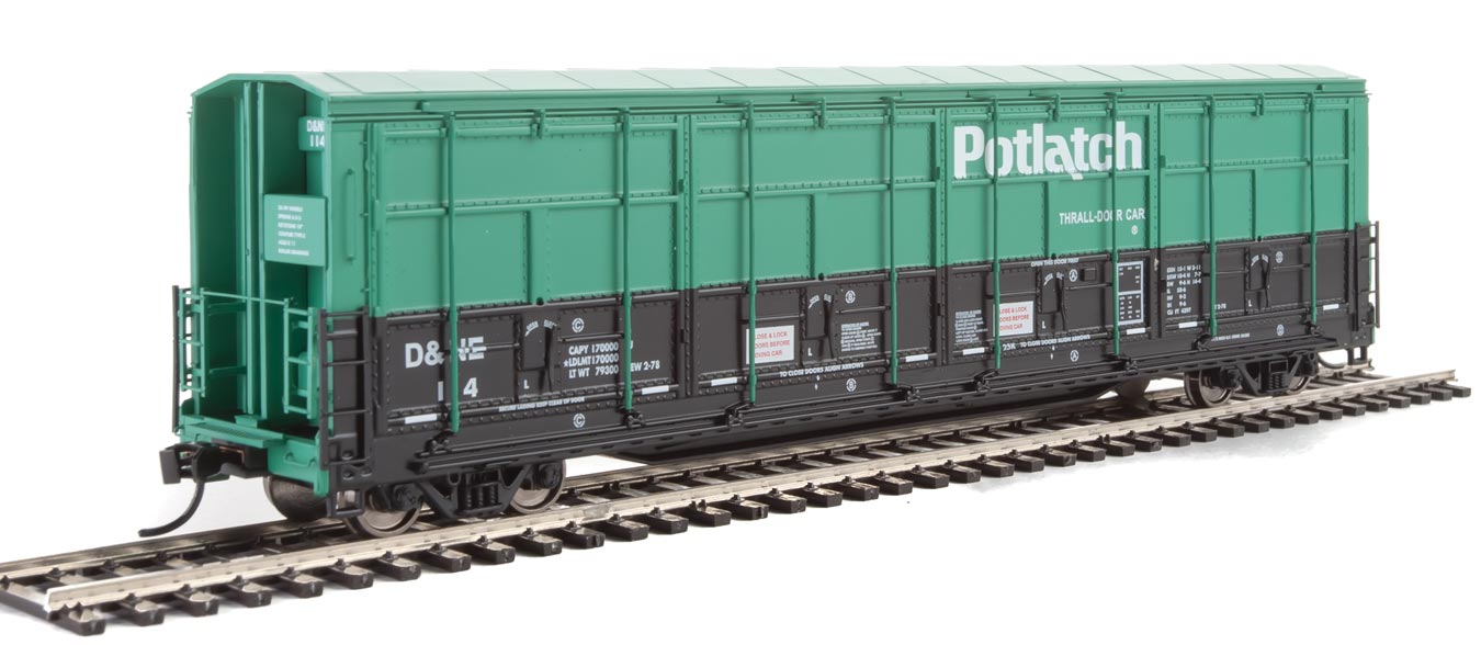 Potlatch 56' Thrall All-Door Box Car #114