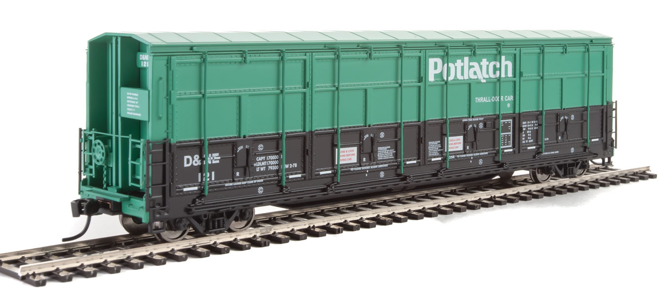 Potlatch 56' Thrall All-Door Box Car #121