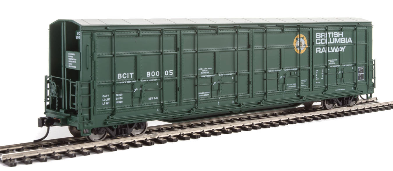British Columbia Railway 56' Thrall All-Door Box Car #800105