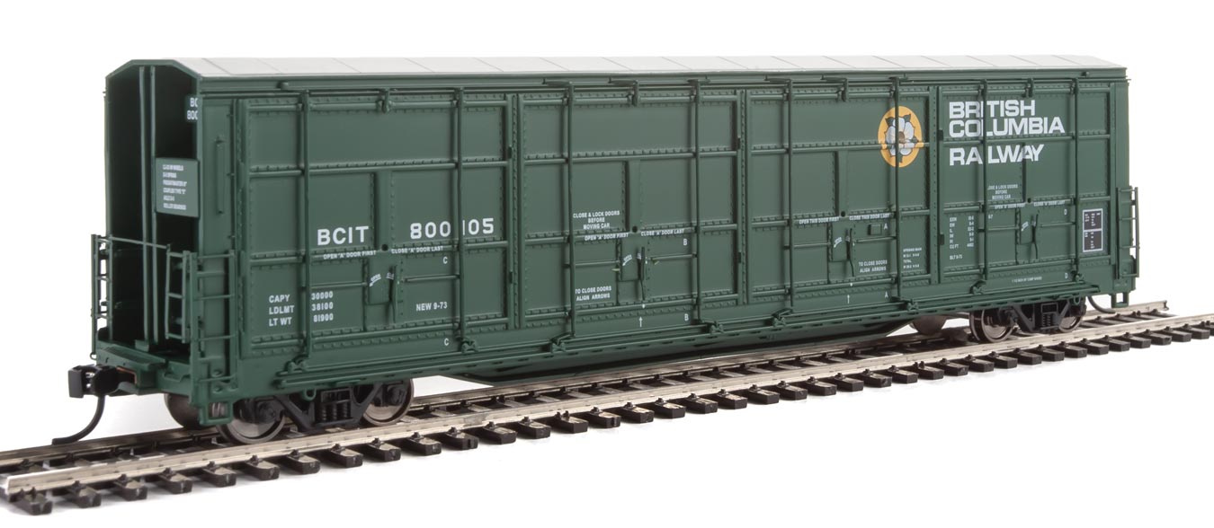British Columbia Railway 56' Thrall All-Door Box Car #800108