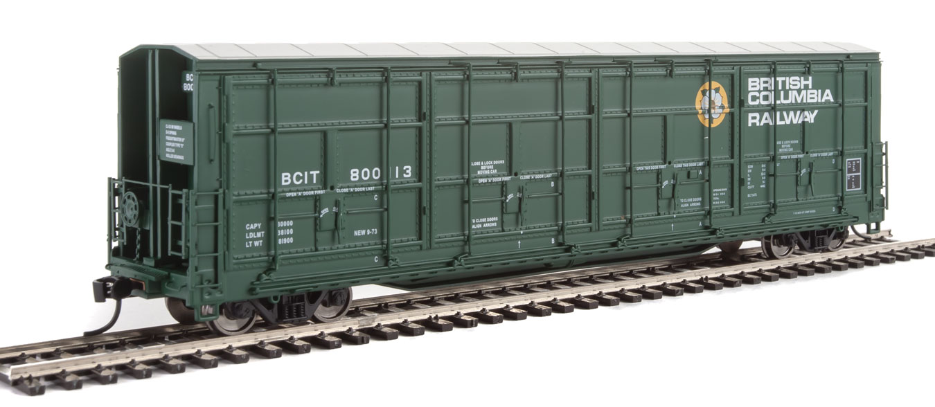 British Columbia Railway 56' Thrall All-Door Box Car #800113