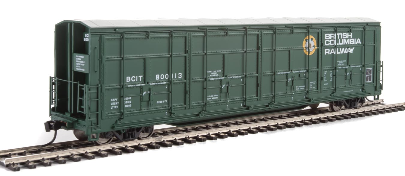 British Columbia Railway 56' Thrall All-Door Box Car #800113