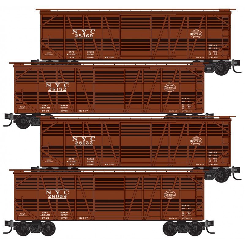 New York Central Four Car Runner Pack