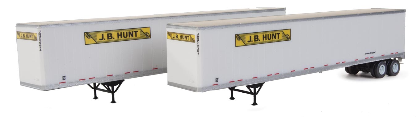 J.B. Hunt 53' Stoughton Trailer 2-Pack