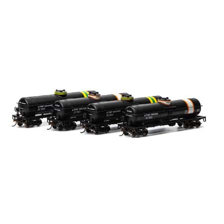 Santa Fe Single-Dome Tank Car 4-Pack
