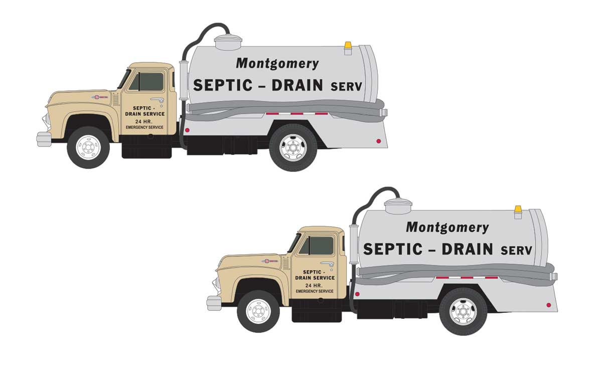 1954 Ford Septic Truck-Montgomery Service