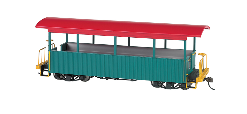 Green With Red Roof Open Excursion Car