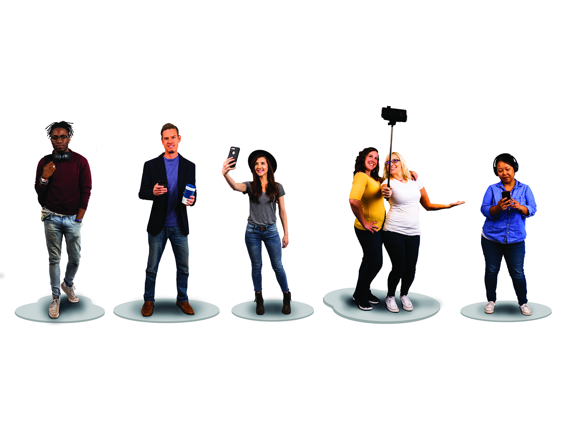 Millennial People figures (5 pieces)