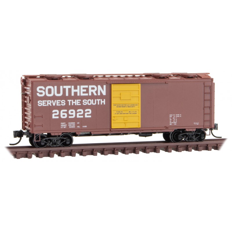 Southern 40' Standard Box Car, Single Door With Roof Hatches #26922
