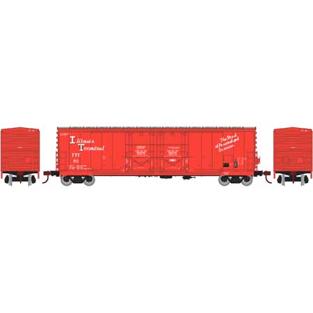 Illinois Terminal 50' Double-Door Plug Box Car #912