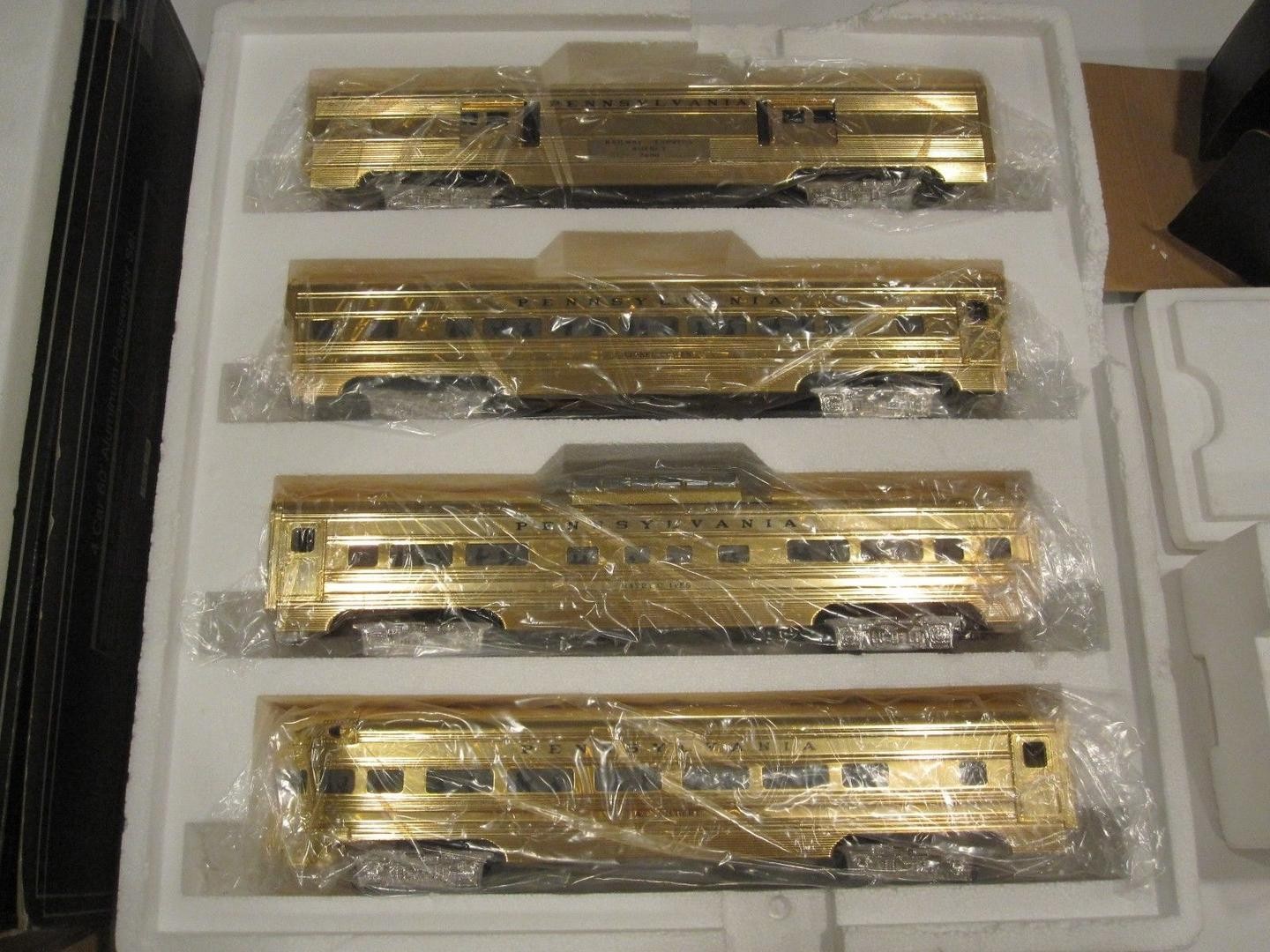 Pennsylvania Railroad millenium 4-car aluminum set