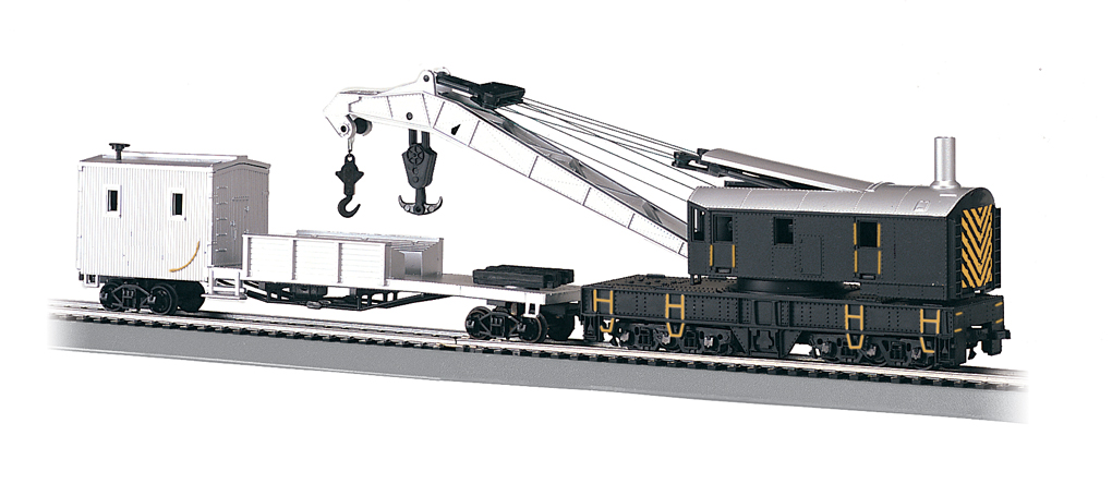 Painted Unlettered 250-Ton Crane Car and Boom Tender