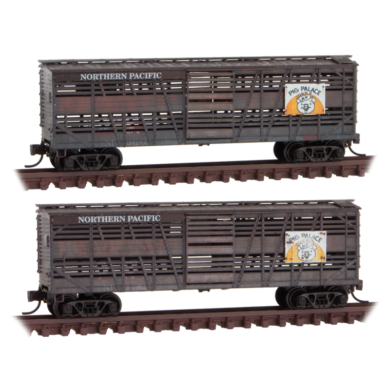 Northern Pacific Pig Palace Weathered 2-Pack