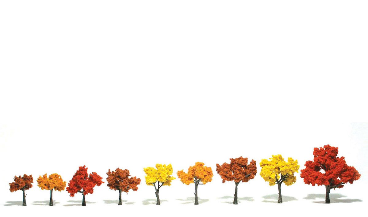 Fall Mix 1-1/4" to 3" Ready-Made Trees 9-Package