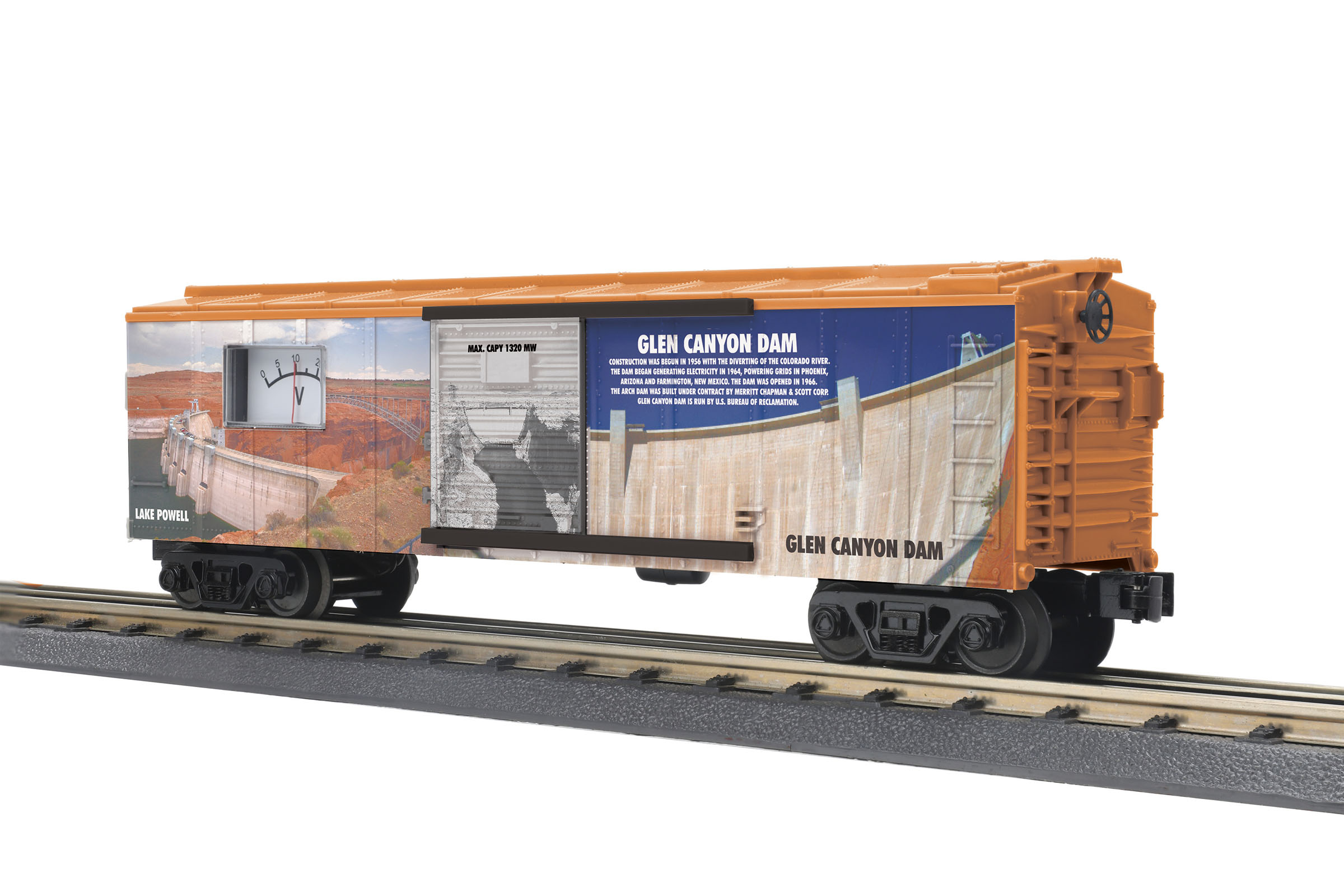 Glen Canyon Dam boxcar with power meter