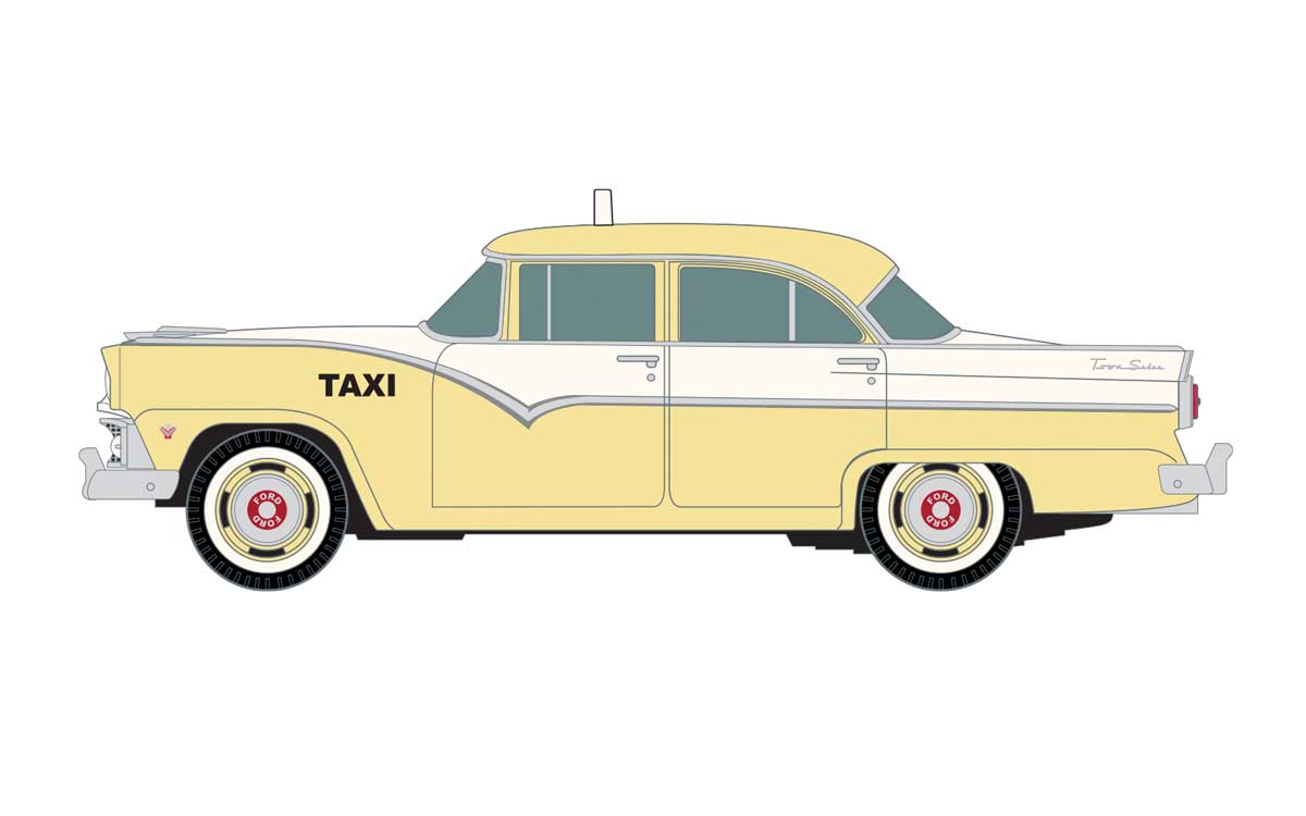 1955 Ford 4-Door Sedan-Taxi