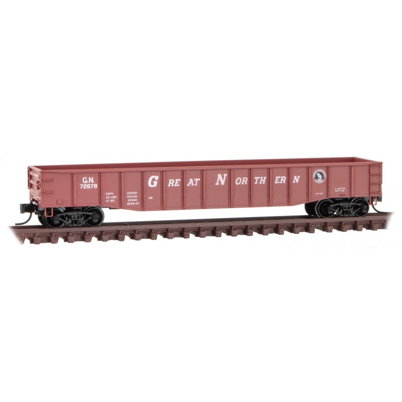 Great Northern 50' Steel Side, 15 Panel, Fixed End Gondola #72878