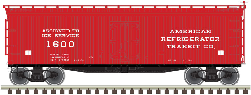 ART Ice Service 40' wood reefer #1600