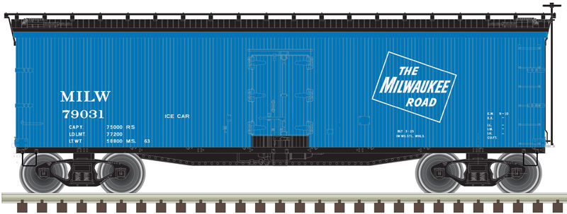 Milwaukee Road Ice Car 40' wood reefer #79031