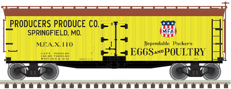 Producers Produce Co. 40' wood reefer #111