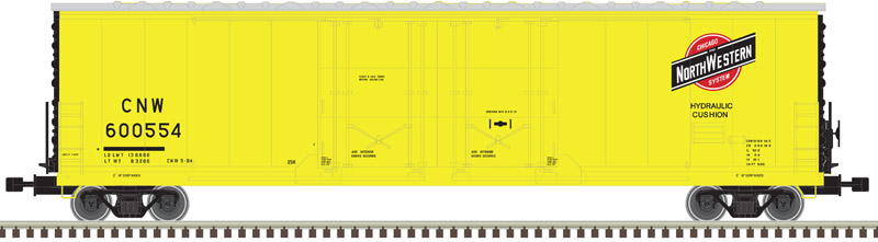 Chicago & North Western 53' Evans double plug door boxcar #600554