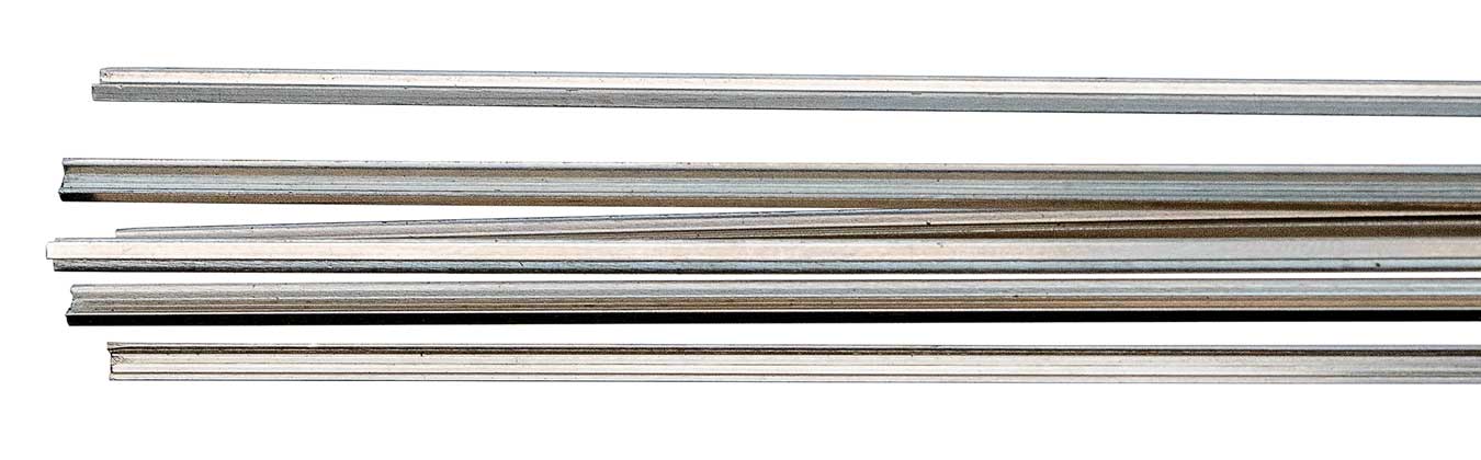 Code 100 Nickel Silver Rail 36" Length 17-Pack
