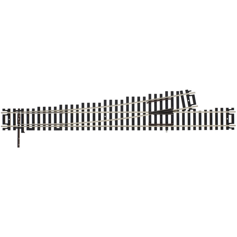Code 100 Mark V Turnout #6 Left Hand Nickel Silver