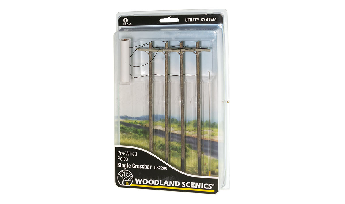Single Crossbar Pre-Wired Poles