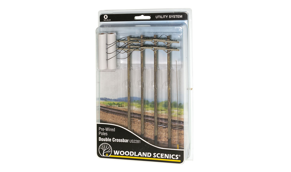 Double Crossbar Pre-Wired Poles